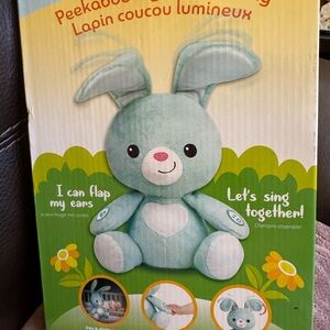 Peekaboo Singing Bunny Toy - Blue